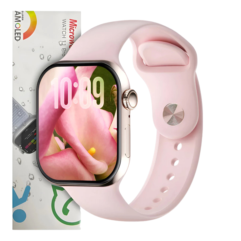 Smartwatch W11 Pro Serie 11 MICROWEAR Amoled Whatsapp Gps Nfc 2026