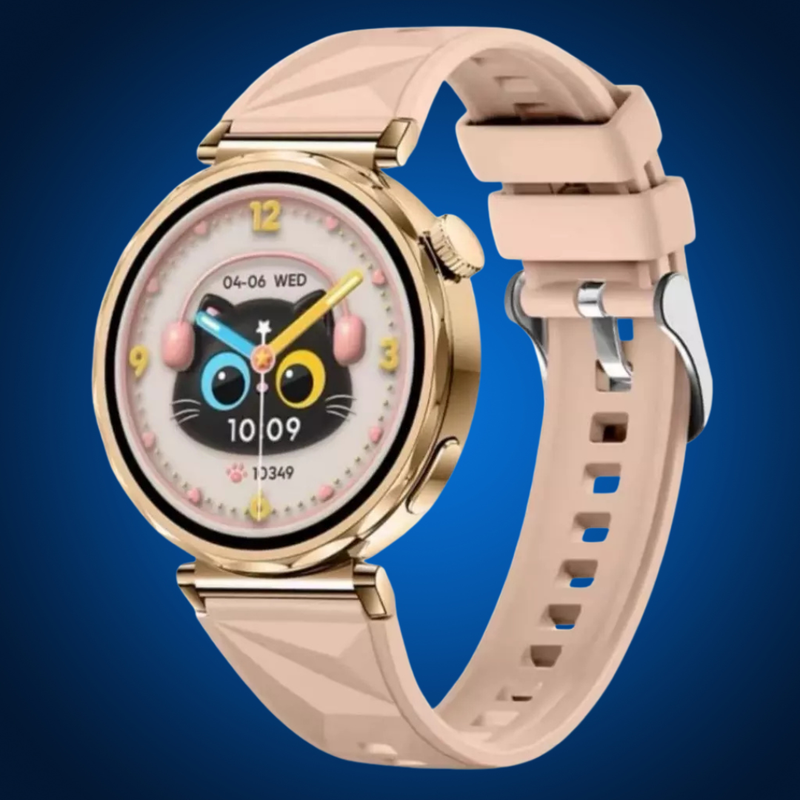 Relógio Inteligente Smartwatch GT5 mini MA21 Microwear Redondo Feminino Responde mensagem E Bluetooth