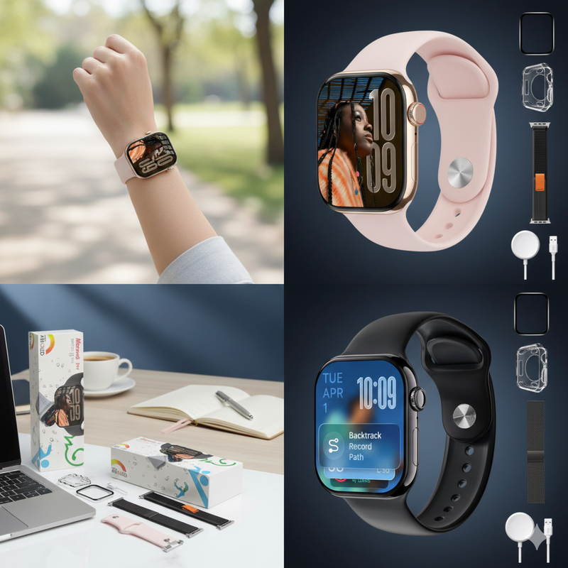 Smartwatch W11 Pro Serie 11 MICROWEAR Amoled Whatsapp Gps Nfc 2026