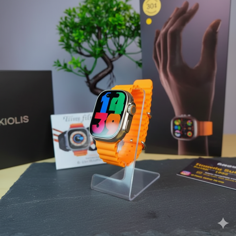 Smartwatch U9S Ultra 9 Bluetooth 49mm com ChatGPT Chamadas por Gestos Tela Avançada Lançamento 2024