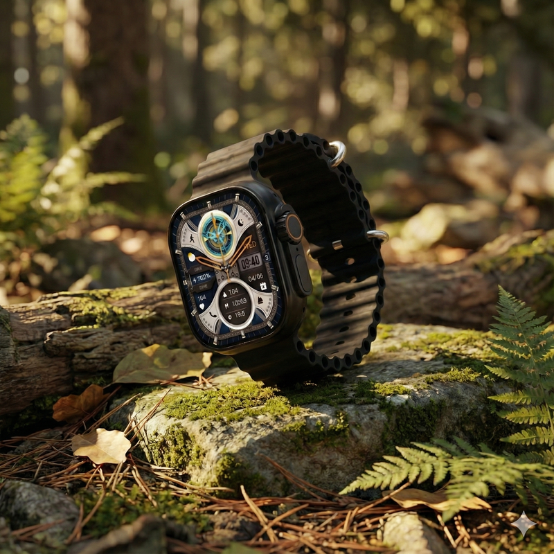 Smartwatch Ultra 3 AI Android 4G LTE Câmera 2MP Giratória Tela AMOLED 2.06" GPS