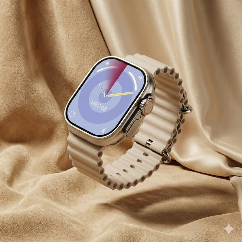 Smartwatch Ultra 3 AI Android 4G LTE Câmera 2MP Giratória Tela AMOLED 2.06" GPS